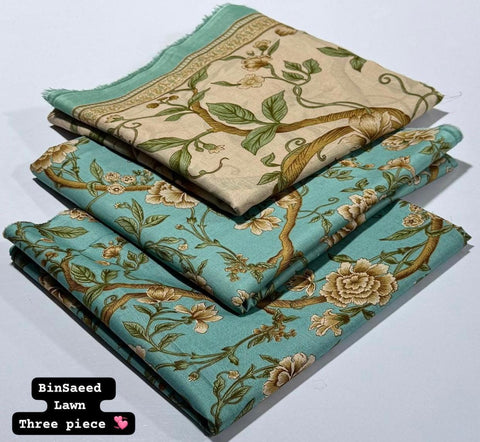 Lawn 3 PIECE Unstich DRESS Buy One Get one free