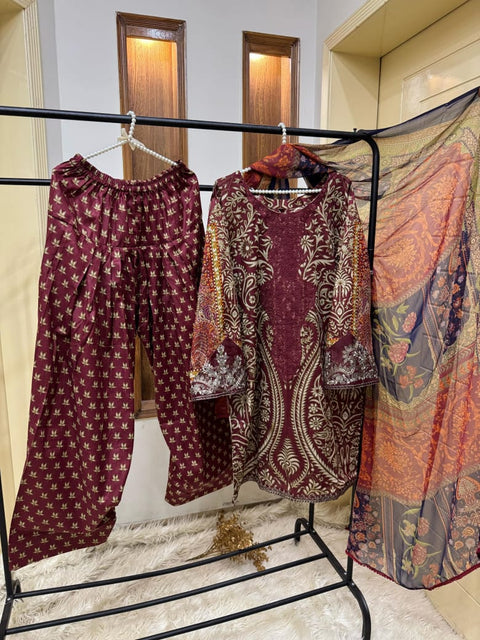 3 PIECE STICHED DRESS