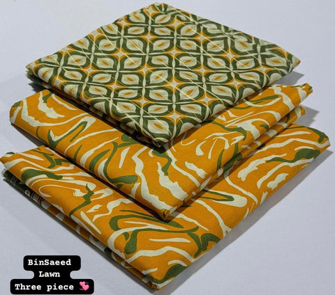 Lawn 3 PIECE Unstich DRESS Buy One Get one free