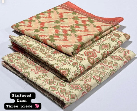 Lawn 3 PIECE Unstich DRESS Buy One Get one free