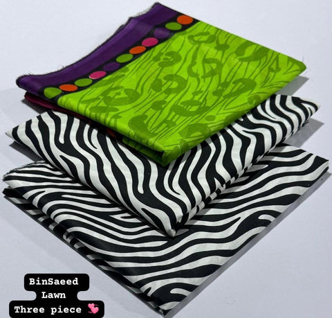 Lawn 3 PIECE Unstich DRESS Buy One Get one free