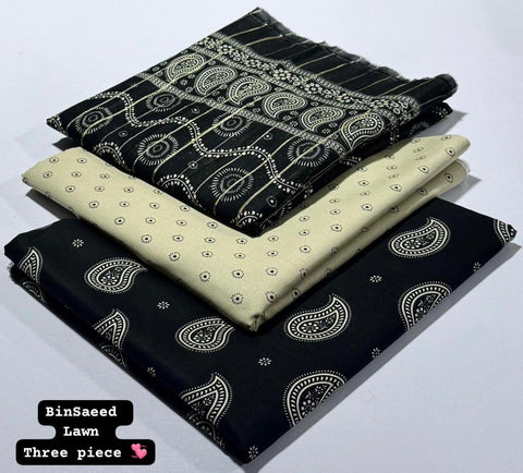 Lawn 3 PIECE Unstich DRESS Buy One Get one free