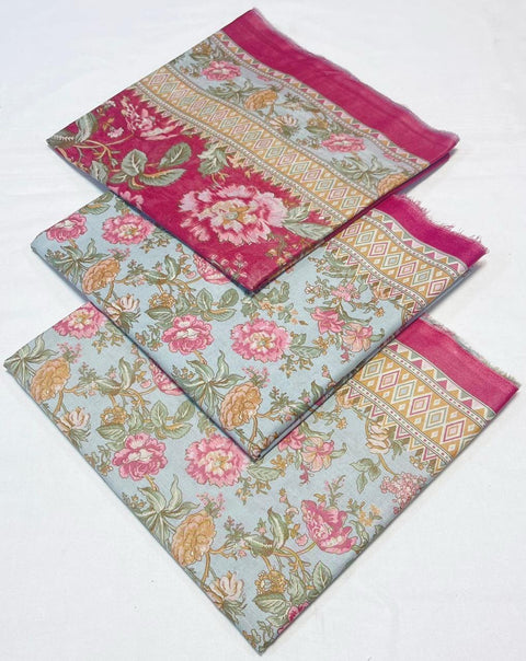 Lawn 3 PIECE Unstich DRESS Buy One Get one free