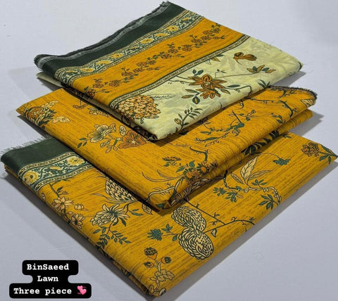 Lawn 3 PIECE Unstich DRESS Buy One Get one free