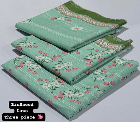 Lawn 3 PIECE Unstich DRESS Buy One Get one free