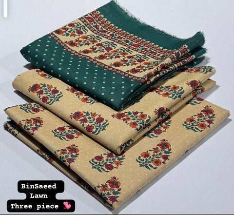 Lawn 3 PIECE Unstich DRESS Buy One Get one free