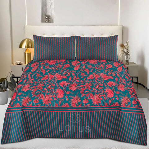 Midnight Bloom - Bed Sheet Set Buy One Get one free
