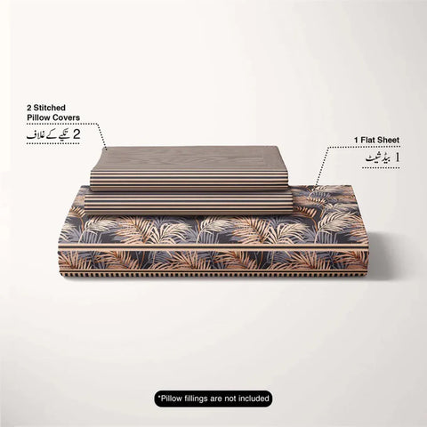 Golden Leaf - Bed Sheet Set Buy One Get one free