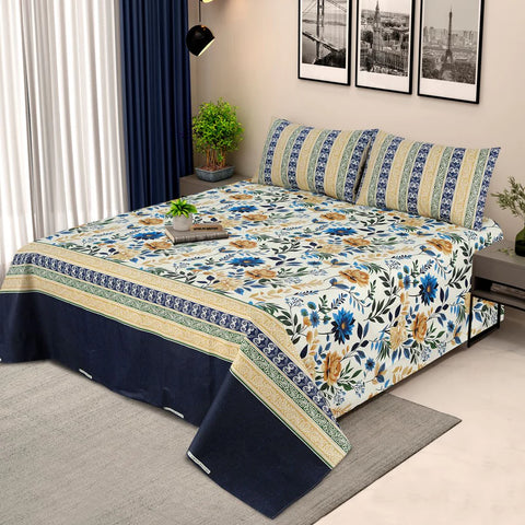 Floral Elegance - Bed Sheet Set Buy One Get one free