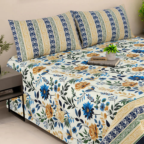 Floral Elegance - Bed Sheet Set Buy One Get one free
