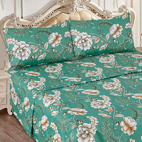 Green Haven Bloom - Bed Sheet Set Buy One Get one free
