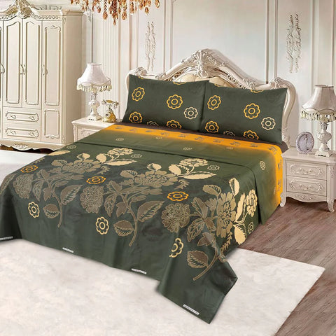 Golden Bloom - Bed Sheet Set Buy One Get one free
