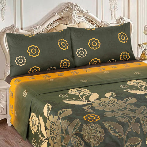 Golden Bloom - Bed Sheet Set Buy One Get one free