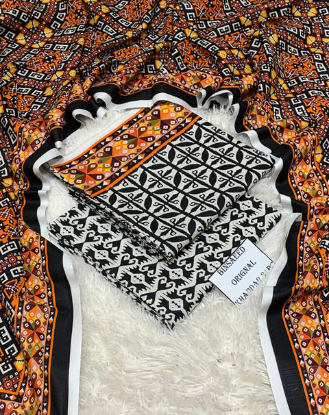 Khadar 3 PIECE Unstich DRESS