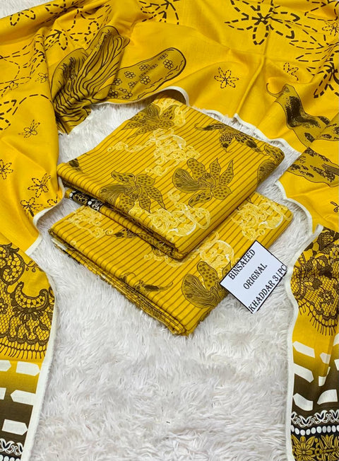 Khadar 3 PIECE Unstich DRESS