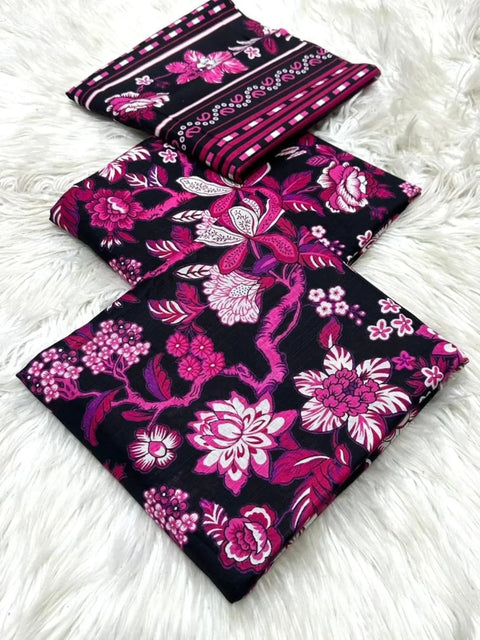 Khadar 3 PIECE Unstich DRESS Buy One Get one free