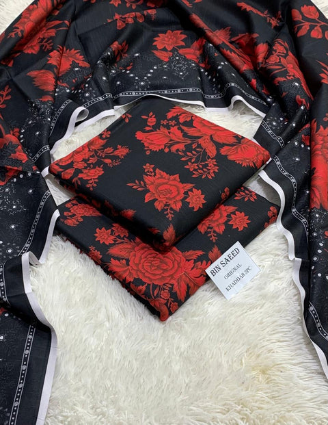 Khadar 3 PIECE Unstich DRESS Buy One Get one free