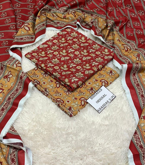 Khadar 3 PIECE Unstich DRESS