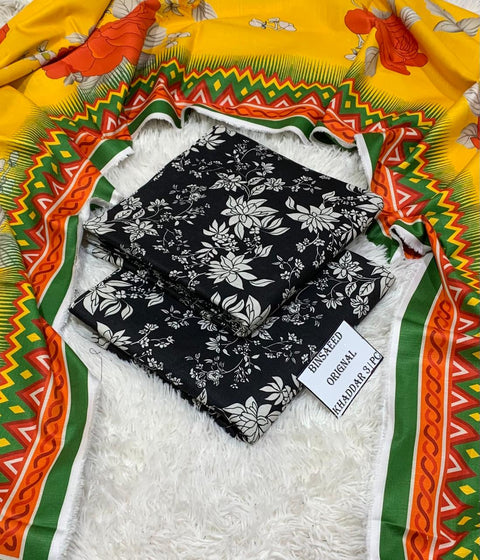 Khadar 3 PIECE Unstich DRESS