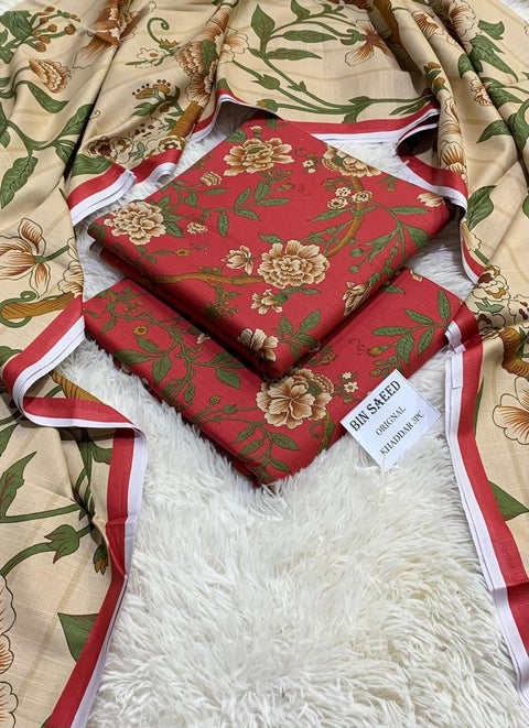 Khadar 3 PIECE Unstich DRESS